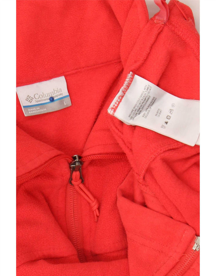 Jachetă fleece Columbia pentru femei UK 16, mare, roșu, poliester