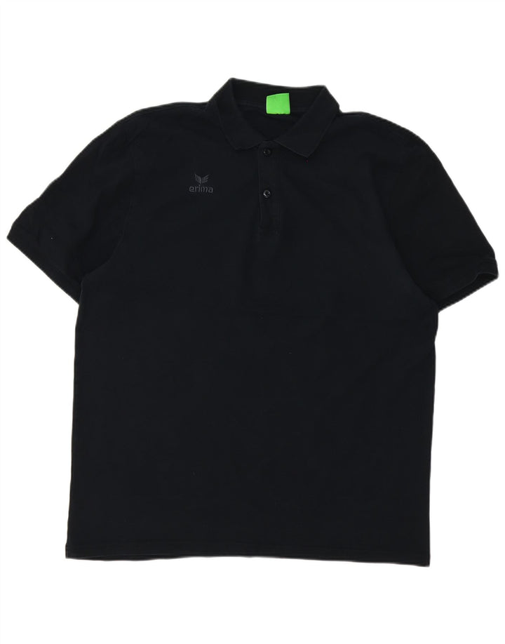 Tricou polo Erima pentru bărbați XL bumbac negru