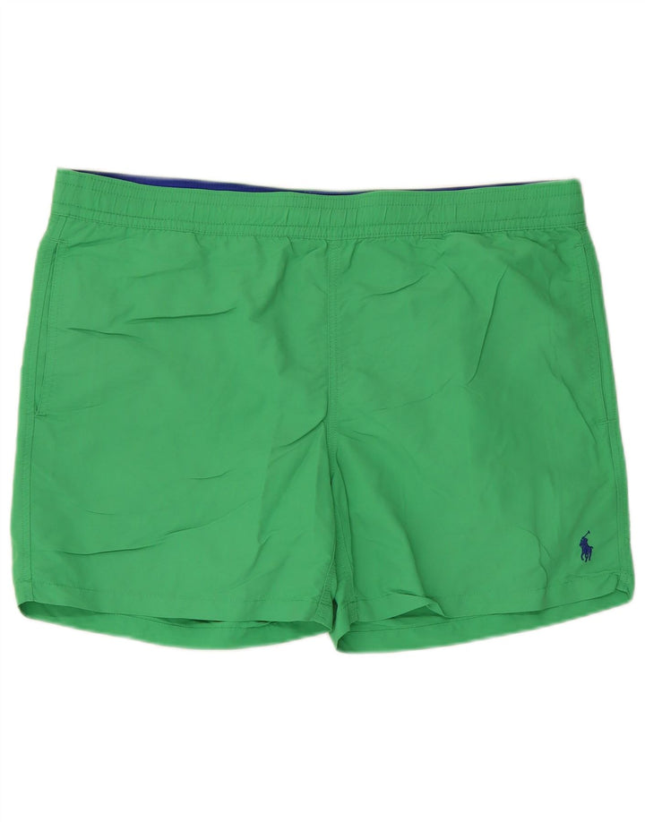 Pantaloni scurți de înot Polo Ralph Lauren pentru bărbați, poliester verde mediu