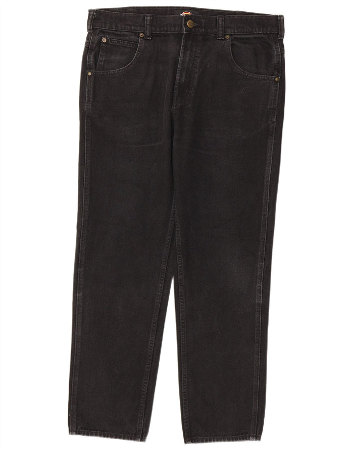 Blugi drepti pentru bărbați Dickies W32 L30 bumbac negru