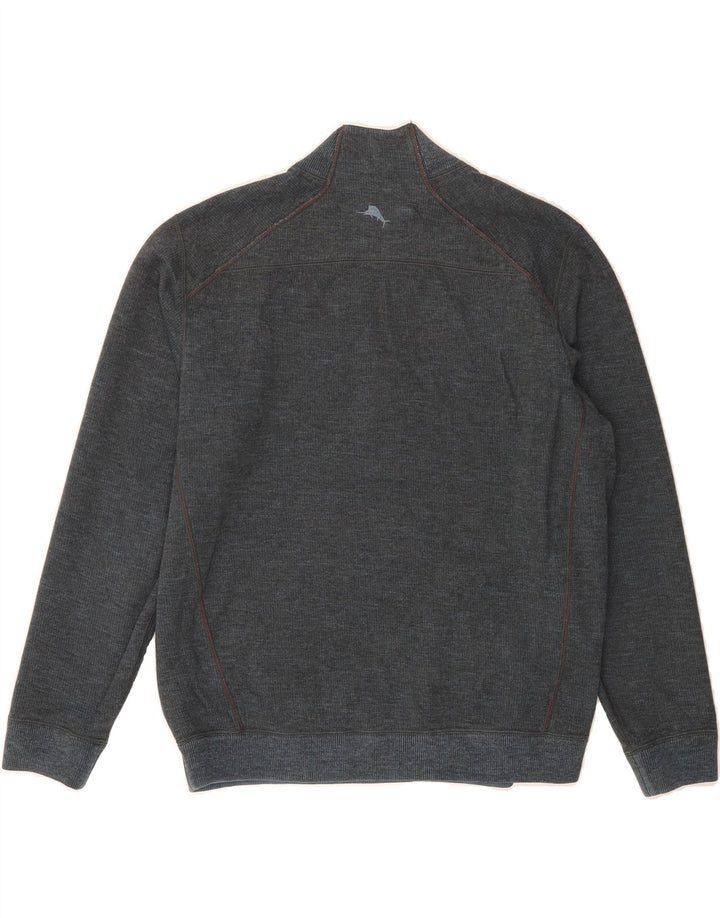 TOMMY BAHAMA Mens Reversible Zip Neck Jumper Sweater Medium Blue Vintage Tommy Bahama and Second-Hand Tommy Bahama from Messina Hembry 