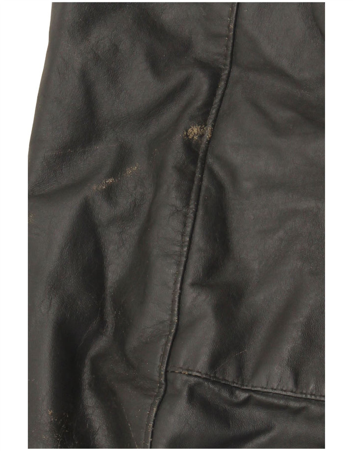 Jachetă de piele pentru bărbați VINTAGE UK 40, mare, gri din piele