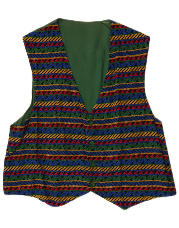 Vestă vintage pentru bărbați XL, multicoloră, geometrică
