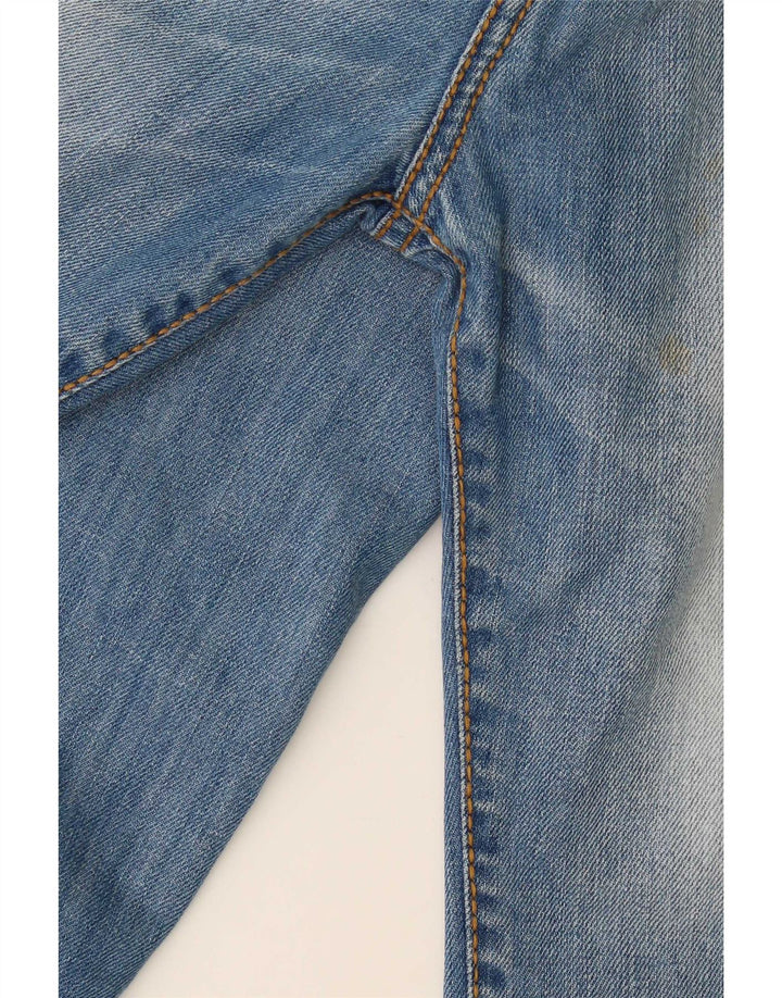Pantaloni scurți din denim distressed pentru băieți Zara 13-14 ani W30 Bumbac Albastru