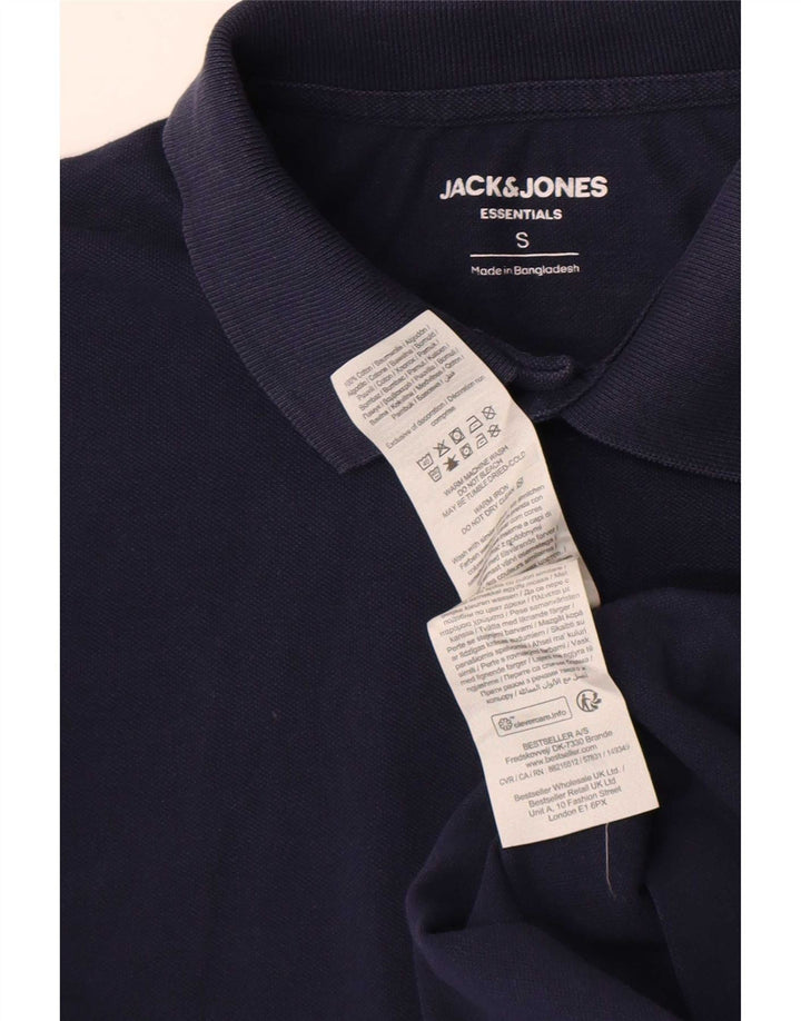 Tricou polo Jack & Jones pentru bărbați, bumbac, albastru bleumarin