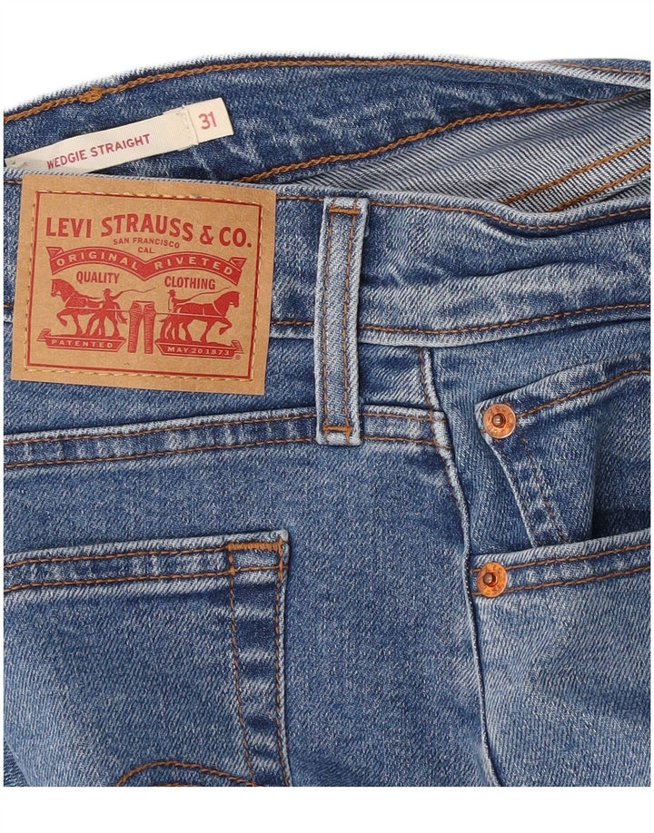 Blugi Levi's Wedgie Straight pentru femei W31 L28 albastru