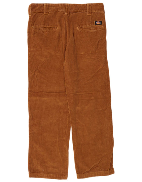 Pantaloni drepti din velur pentru bărbați Dickies W31 L30 bumbac maro