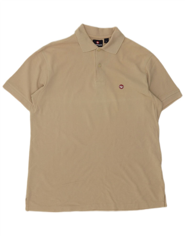 Tricou polo pentru bărbați Murphy & Nye, mare, bej, bumbac