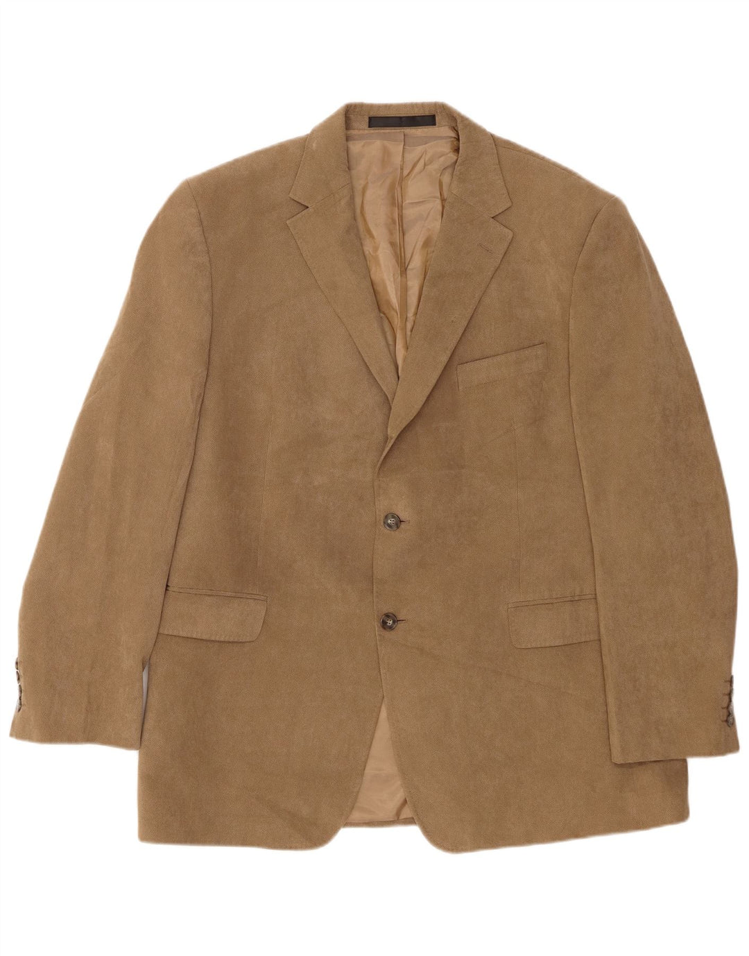 Jachetă pentru bărbați Marks & Spencer cu 2 nasturi, UK 44 XL, maro, poliester