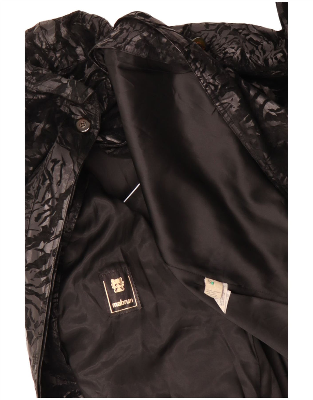 MABRUN pardesiu supradimensionat pentru femei IT 42 mare, negru, floral