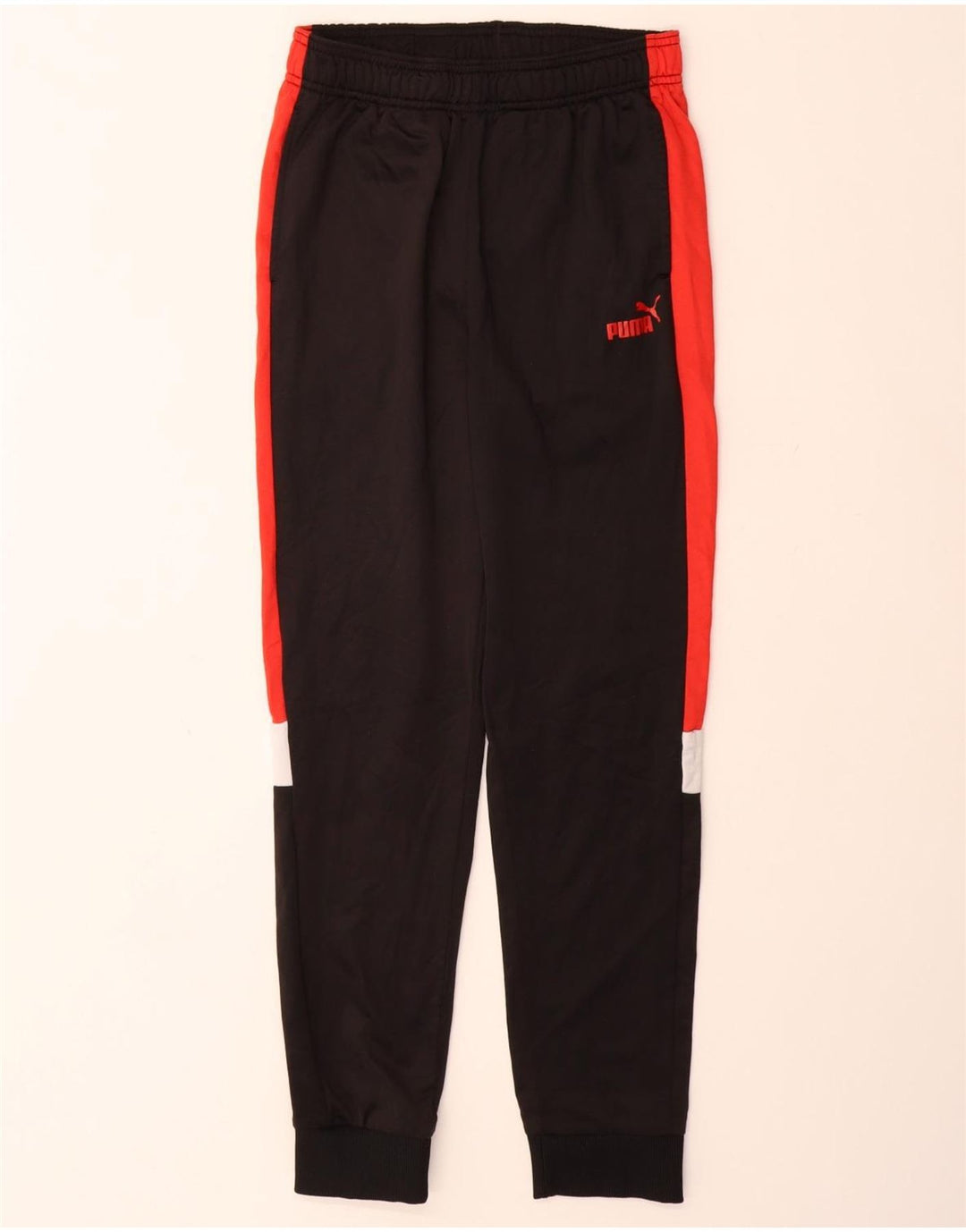 Pantaloni de trening PUMA pentru băieți Pantaloni de jogging 14-15 ani, negru, color block