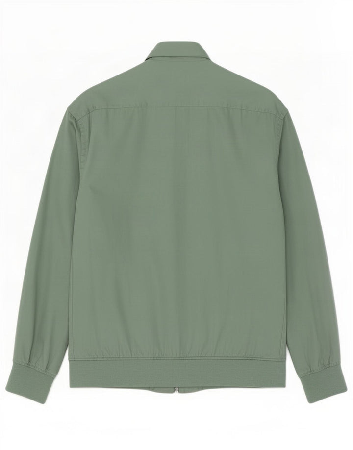 Bomber pentru bărbați Zara UK 36 Lyocell verde mic