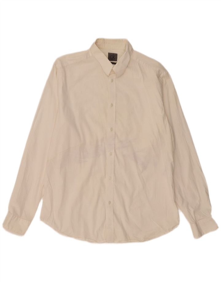 Cămașă Calvin Klein pentru bărbați 2XL alb