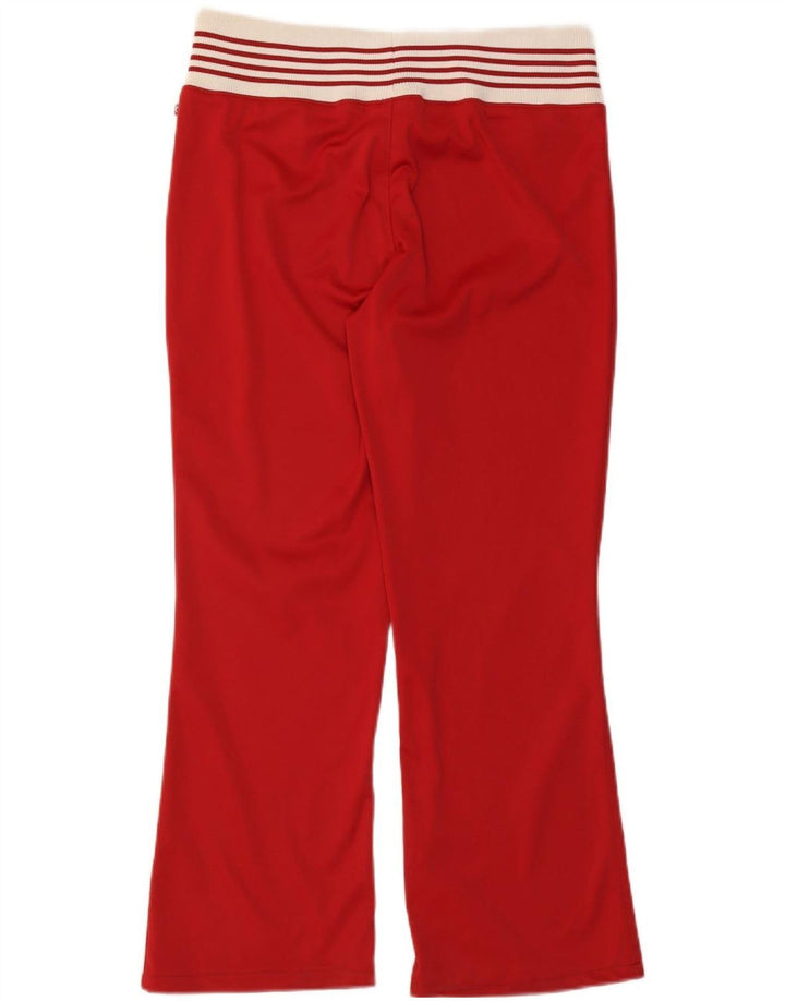 Pantaloni de trening Lotto pentru femei UK 14, mare, roșu, poliester color bloc