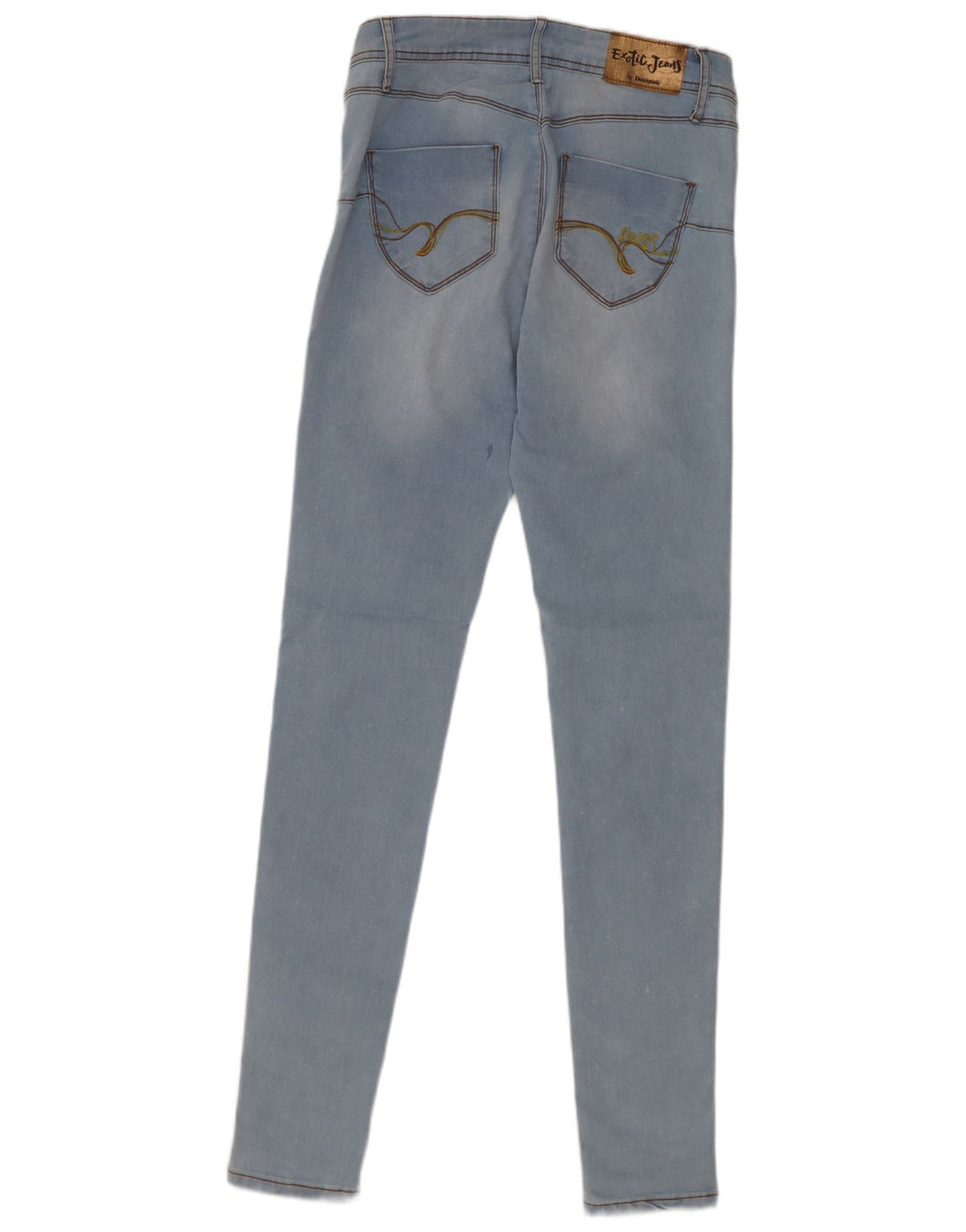 Blugi skinny pentru femei Desigual W27 L31 albastru