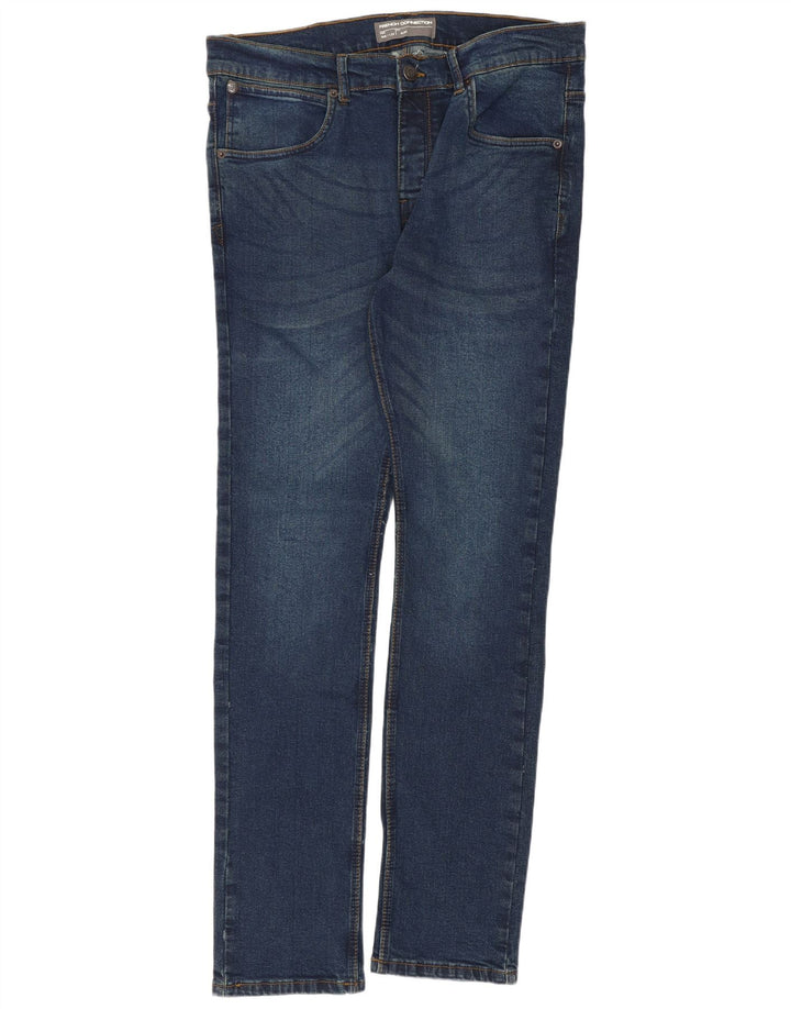 Blugi slim pentru bărbați French Connection L36 L32 Bumbac bleumarin