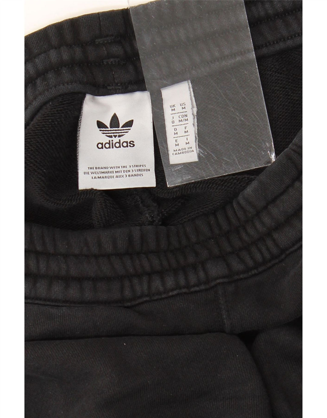 Pantaloni de trening grafic ADIDAS pentru bărbați Pantaloni de jogging, bumbac mediu negru