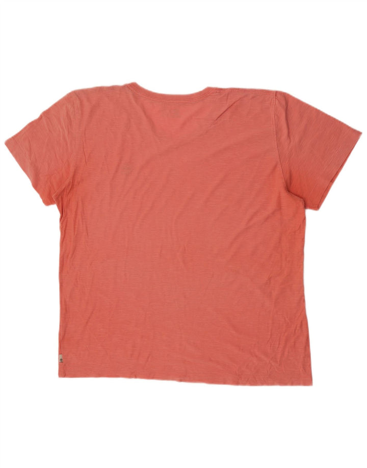 Tricou Timberland pentru bărbați, cu croiala normală, top din bumbac portocaliu mediu