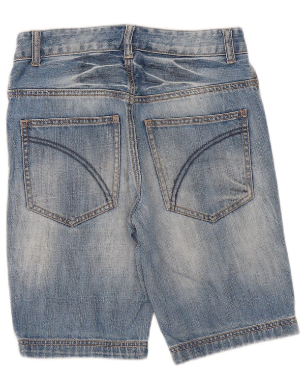 Pantaloni scurți din denim pentru băieți Benetton 12-13 ani mari W28 albastru