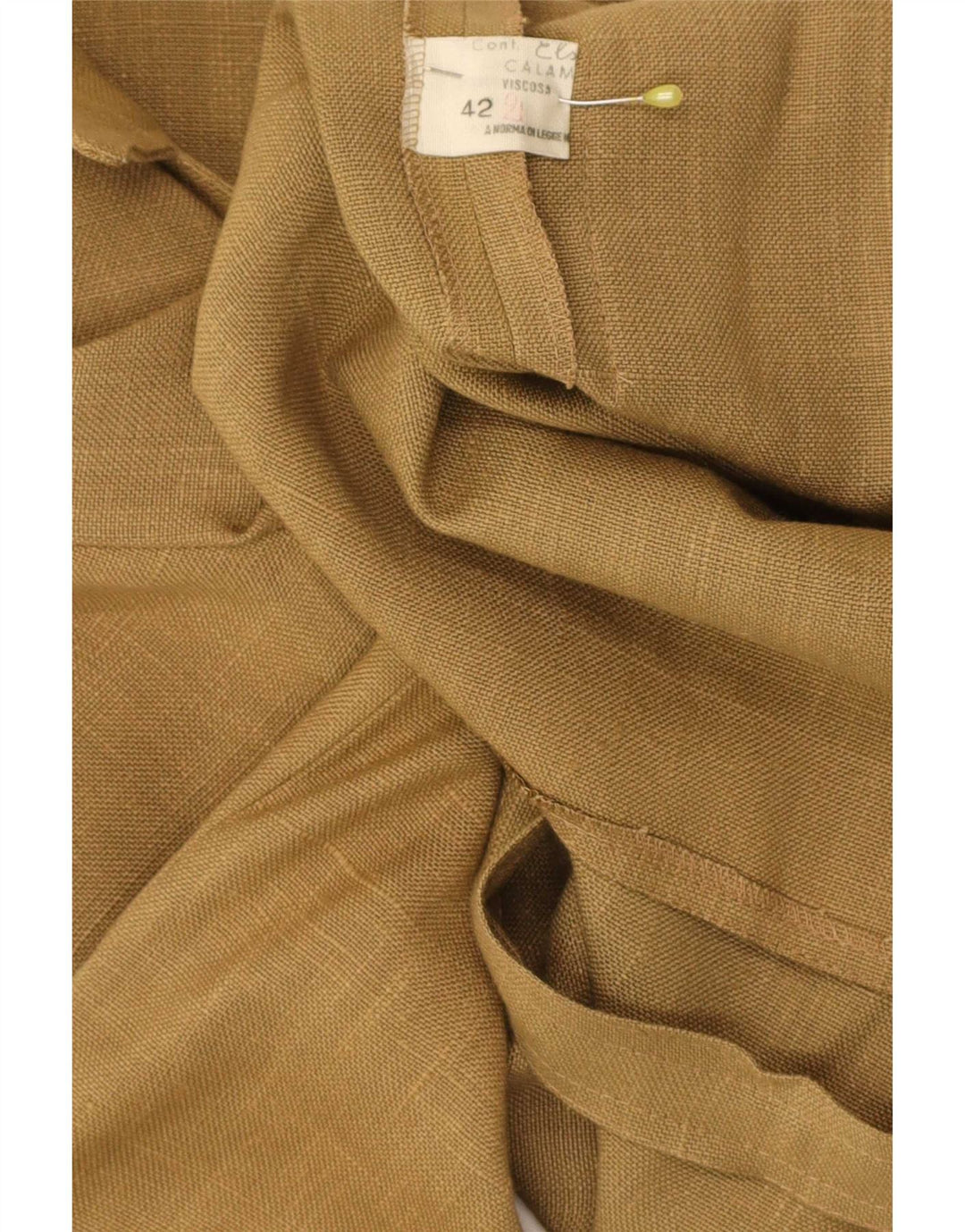 Cămașă Vintage pentru femei IT 42 Medium Khaki Viscose Classic