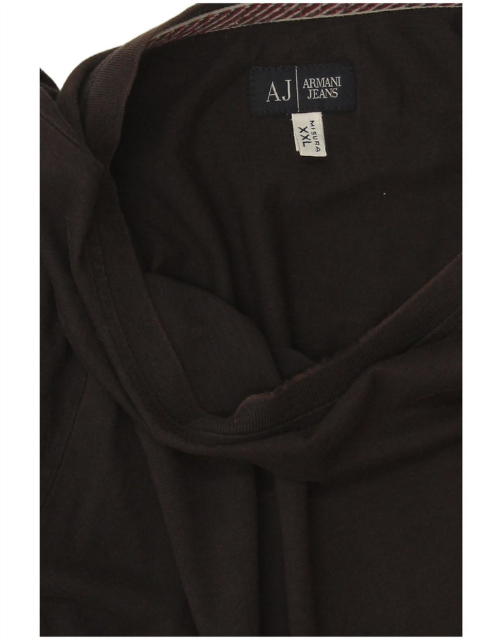 Armani Jeans Top pentru bărbați cu mânecă lungă 2XL negru