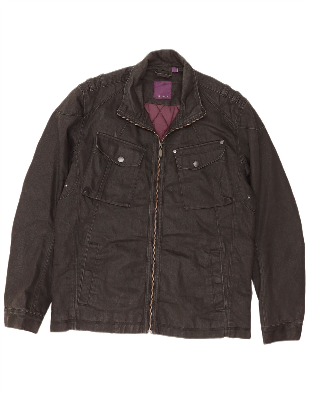 Jachetă pentru bărbați Ted Baker Mărimea 5 XL, bumbac negru