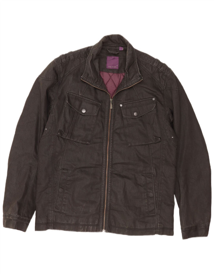 Jachetă pentru bărbați Ted Baker Mărimea 5 XL, bumbac negru