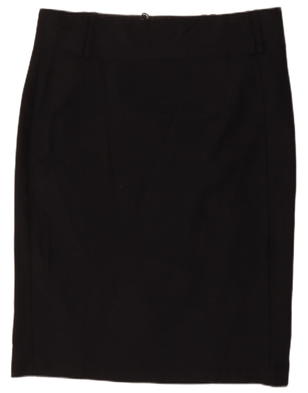 Fusta creion pentru femei Marks & Spencer UK 20 2XL W40 Poliester negru