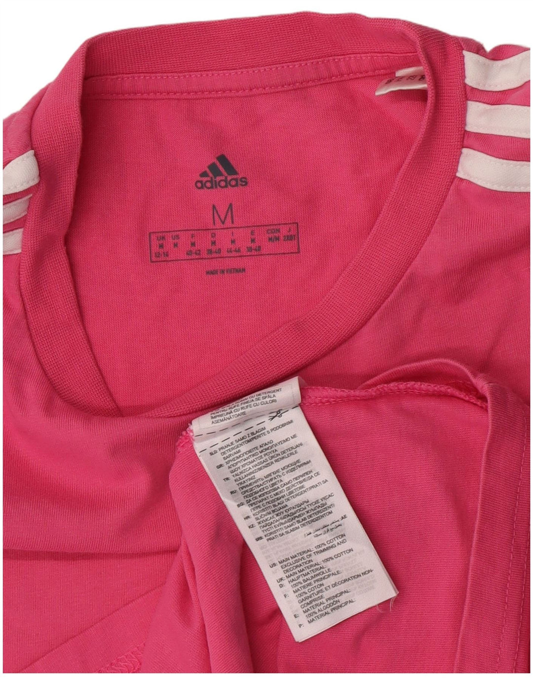 Tricou Adidas Femei Top UK 12/14 Medium Pink Bumbac