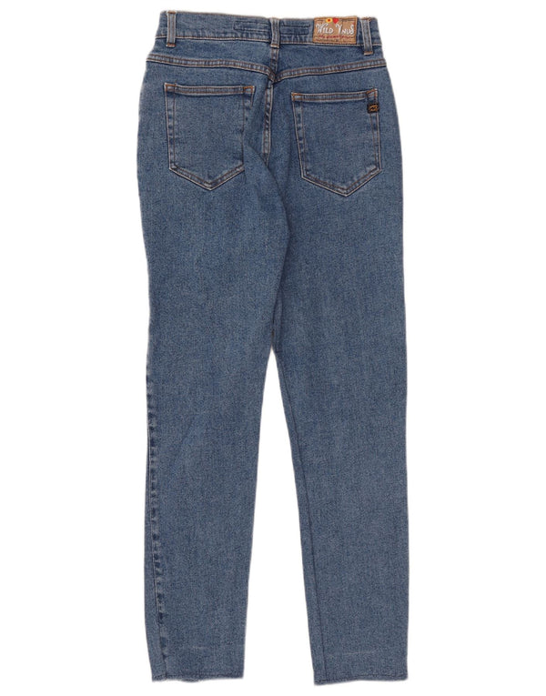 Blugi conici vintage pentru femei cu talie înaltă IT 44 Medium W27 L29 Bumbac albastru