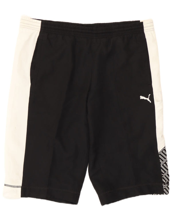 Pantaloni scurți sport grafic Puma pentru bărbați, mediu negru, color block