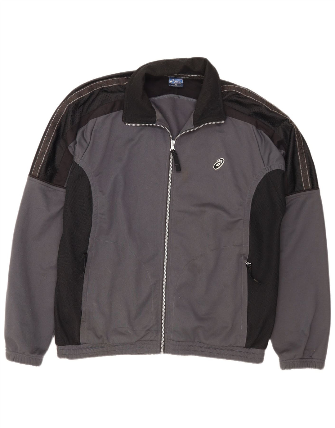 Jachetă de trening pentru bărbați Asics, XL, gri, poliester, sport