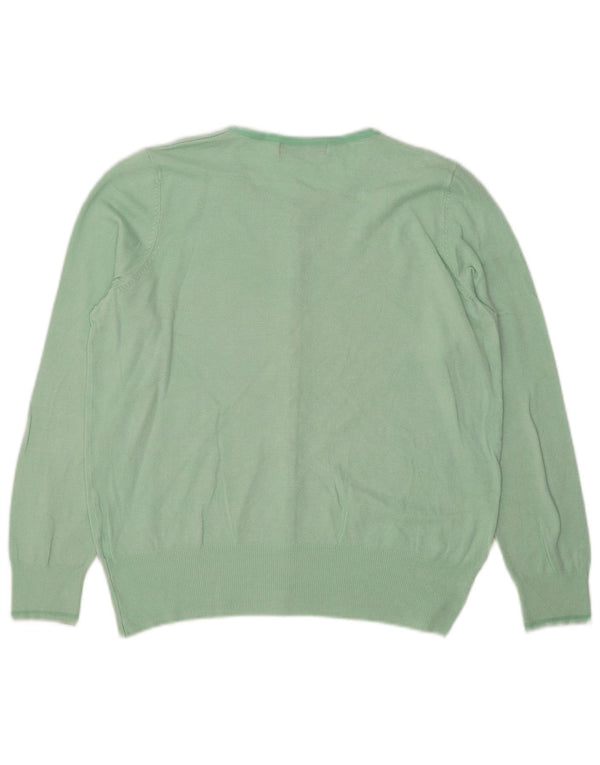 Pulover cardigan pentru femei Marks & Spencer UK 16 mare, verde, viscoză