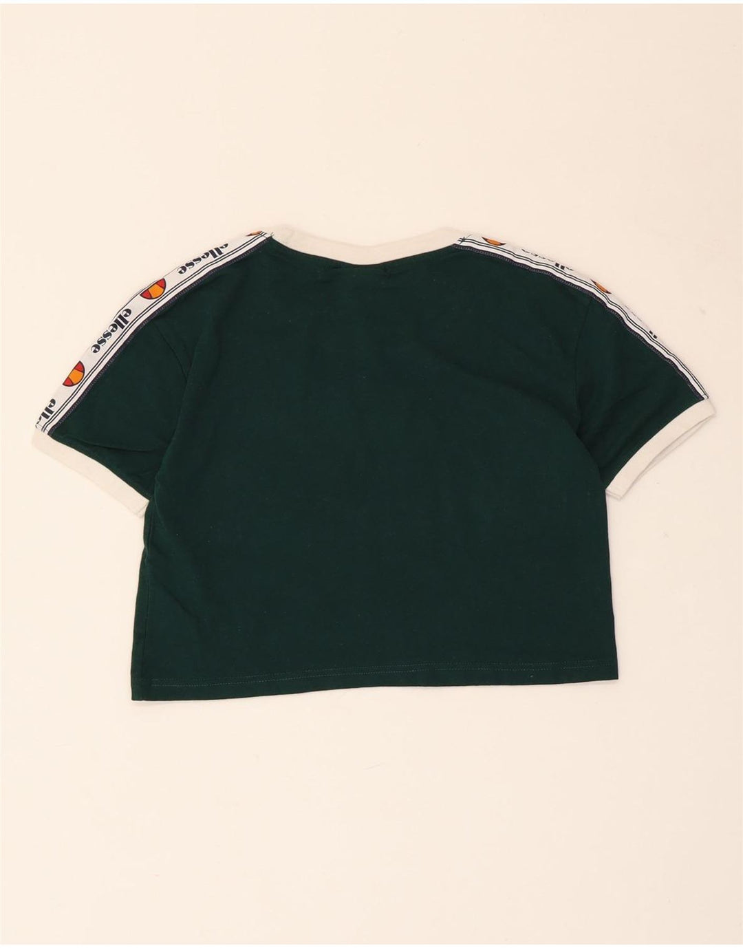 ELLESSE Tricou cu grafic crop Top UK 4 XS Bumbac verde