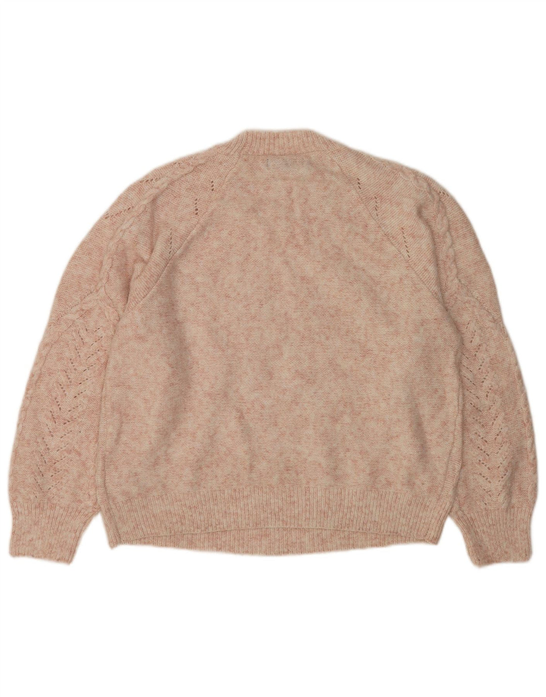 Pulover pentru femei Marks & Spencer cu decolteu triplu UK 14 Poliester roz mediu