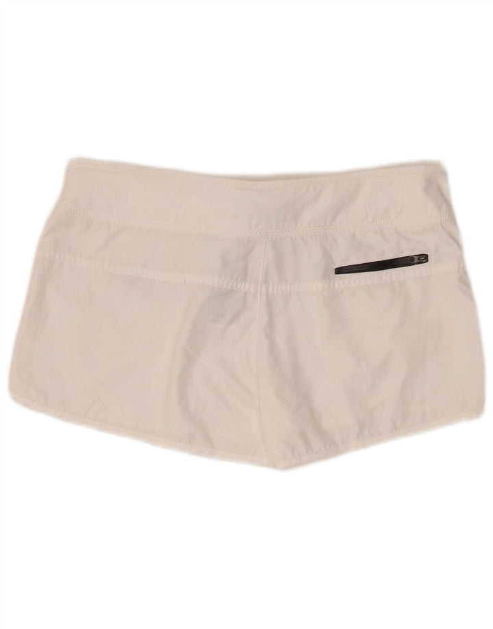 Pantaloni scurti sport Nike pentru femei UK 10 Small White Poliester