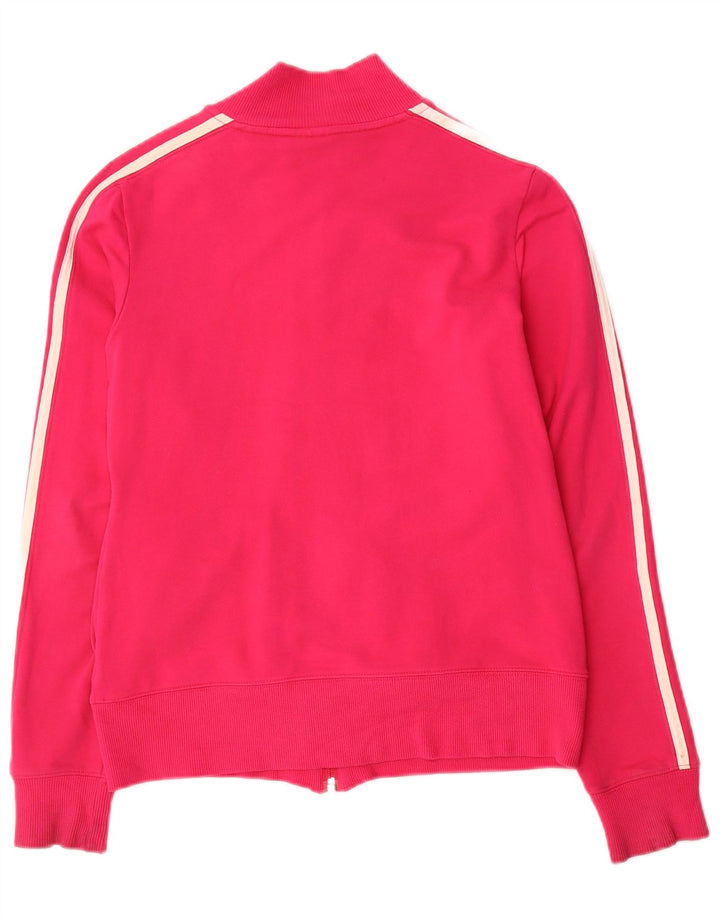 Jachetă de top pentru trening Adidas pentru femei UK 10 mic bumbac roz