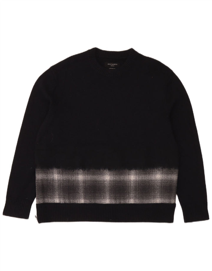 All Saints Pulover supradimensionat pentru bărbați cu gâtul turnat, mijlociu, bleumarin, caroserie