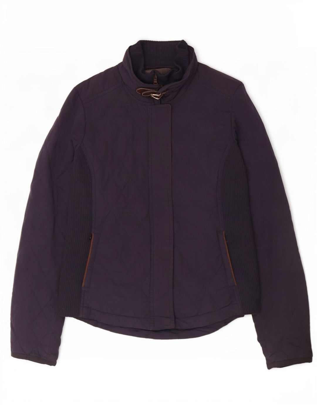 Jachetă matlasată Massimo Dutti pentru femei UK 12 Medium Bleumarin Poliester