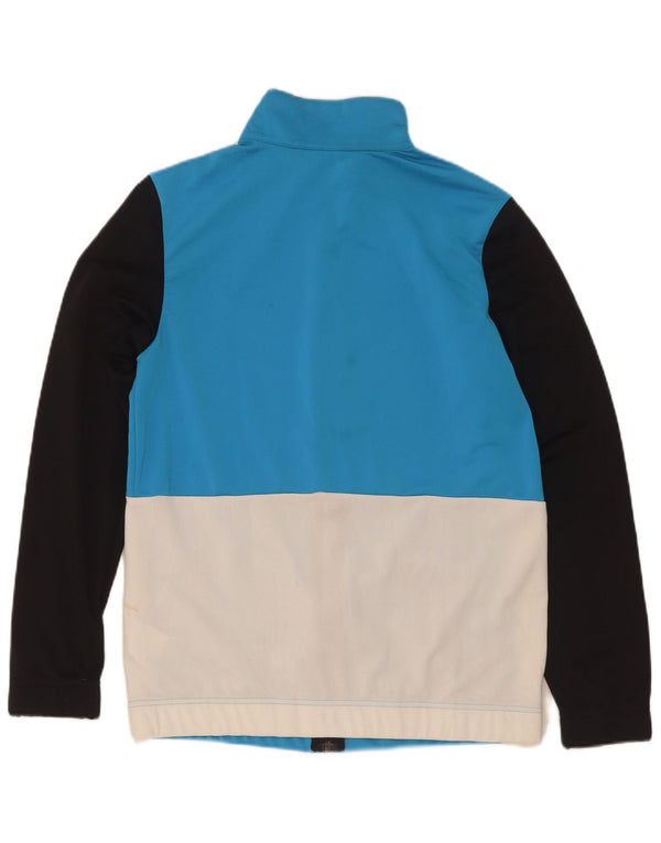 Jachetă de top pentru trening Adidas pentru femei UK 12/14 Medium Blue Colorblock