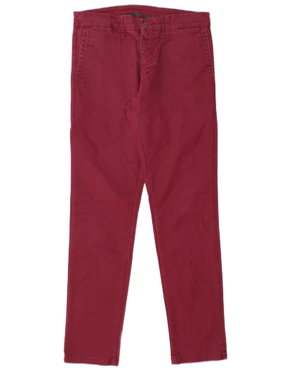 Pantaloni chino slim pentru femei CARHARTT L31 L30 bumbac burgundy