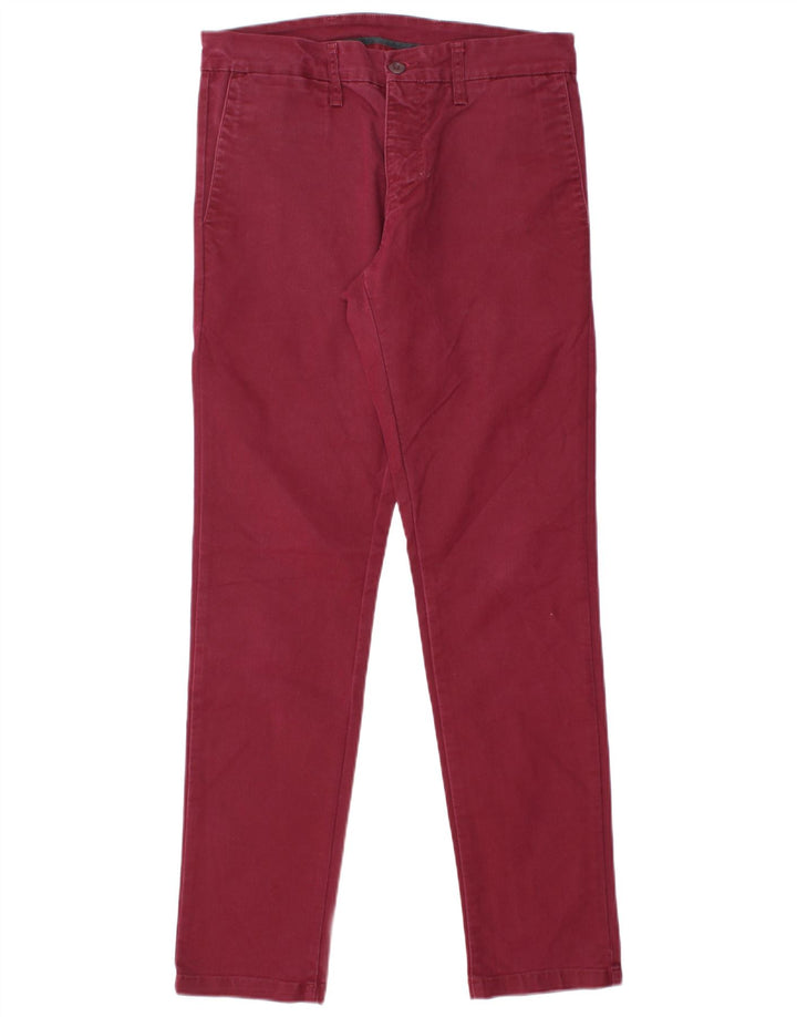 Pantaloni chino slim pentru femei CARHARTT L31 L30 bumbac burgundy