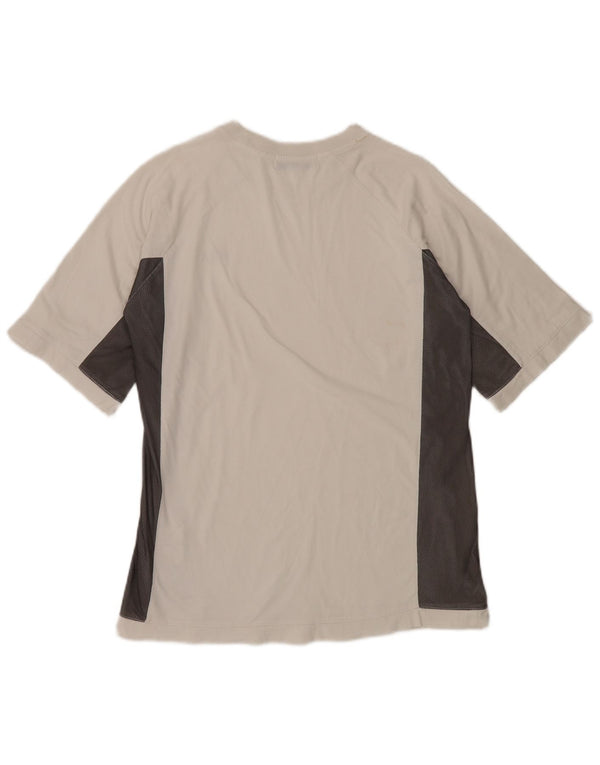 FILA Boys T-Shirt Top 13-14 Years White Colourblock Cotton