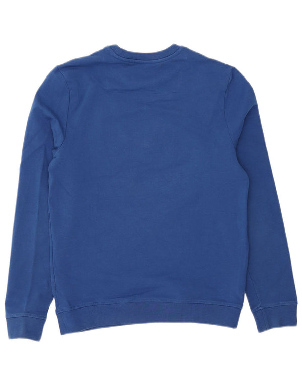 Guess Pulover grafic pentru bărbați UK 32 XS Bumbac albastru