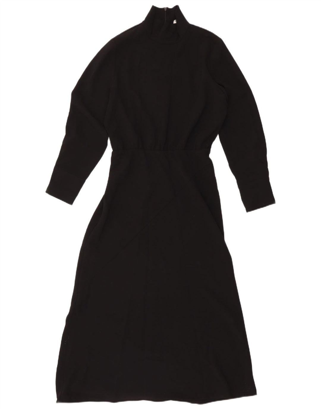 Rochie maxi cu mânecă lungă pentru femei Zara UK 12 Poliester mediu negru