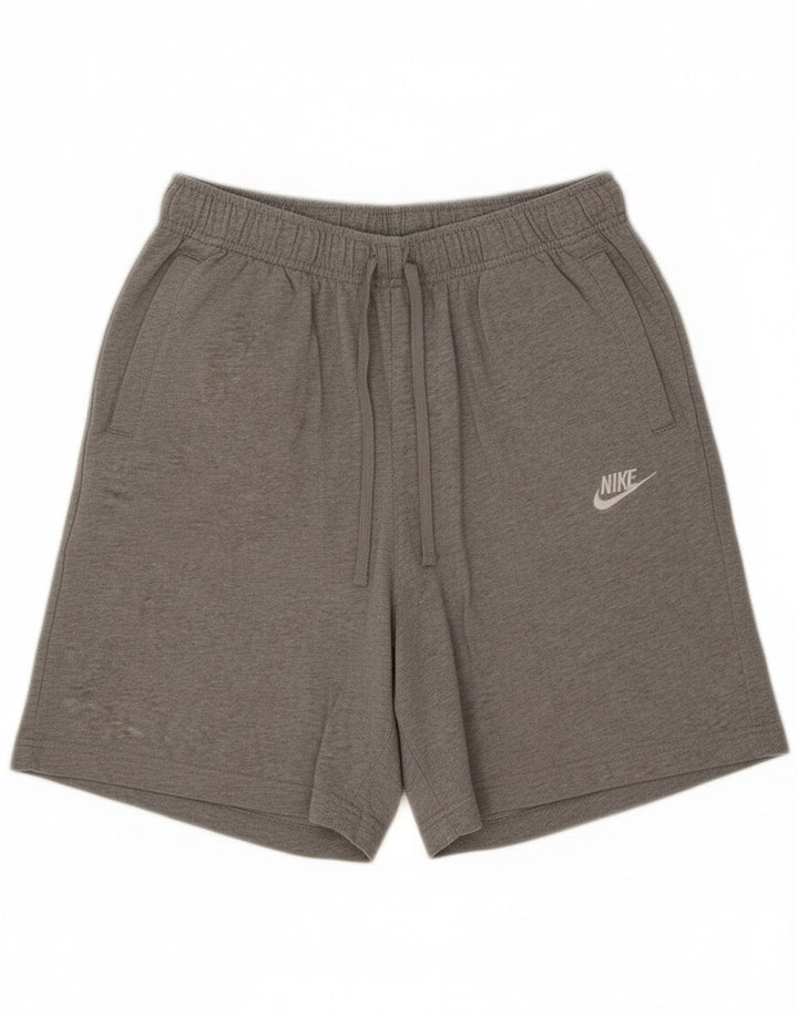 Pantaloni scurți sport Nike pentru bărbați, bumbac, gri mici