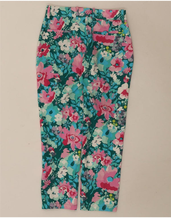 Calliope Pantaloni tăiați pentru femei cu talie înaltă XS W25 L23 Multicolori Florali