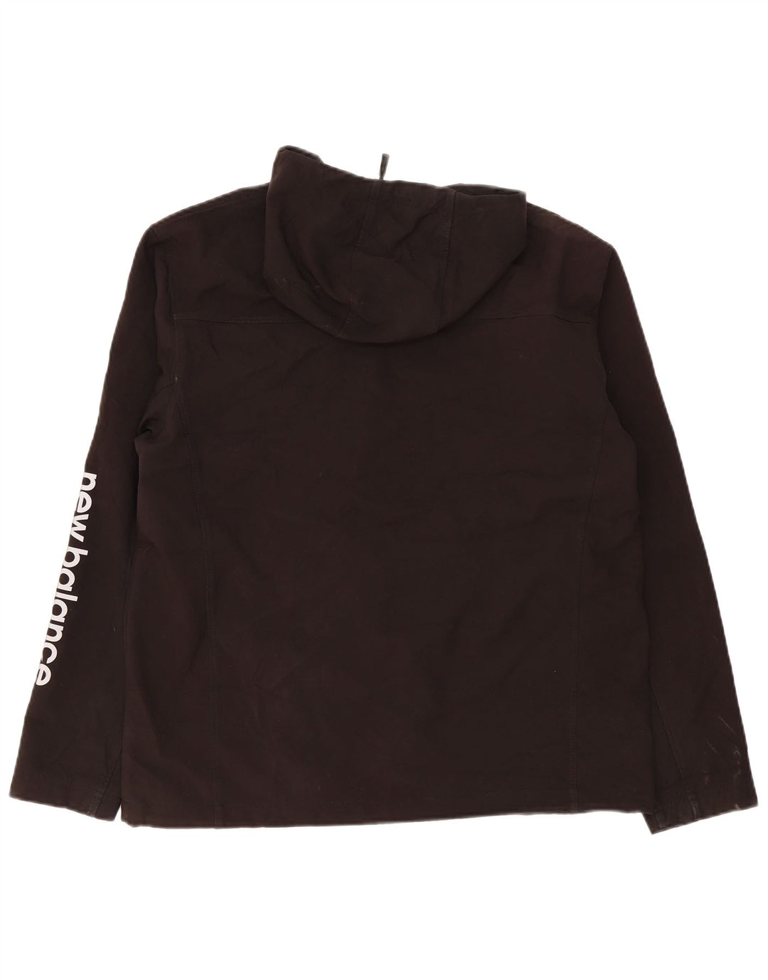 Jachetă de ploaie cu glugă pentru bărbați New Balance UK 40 Poliester negru mare