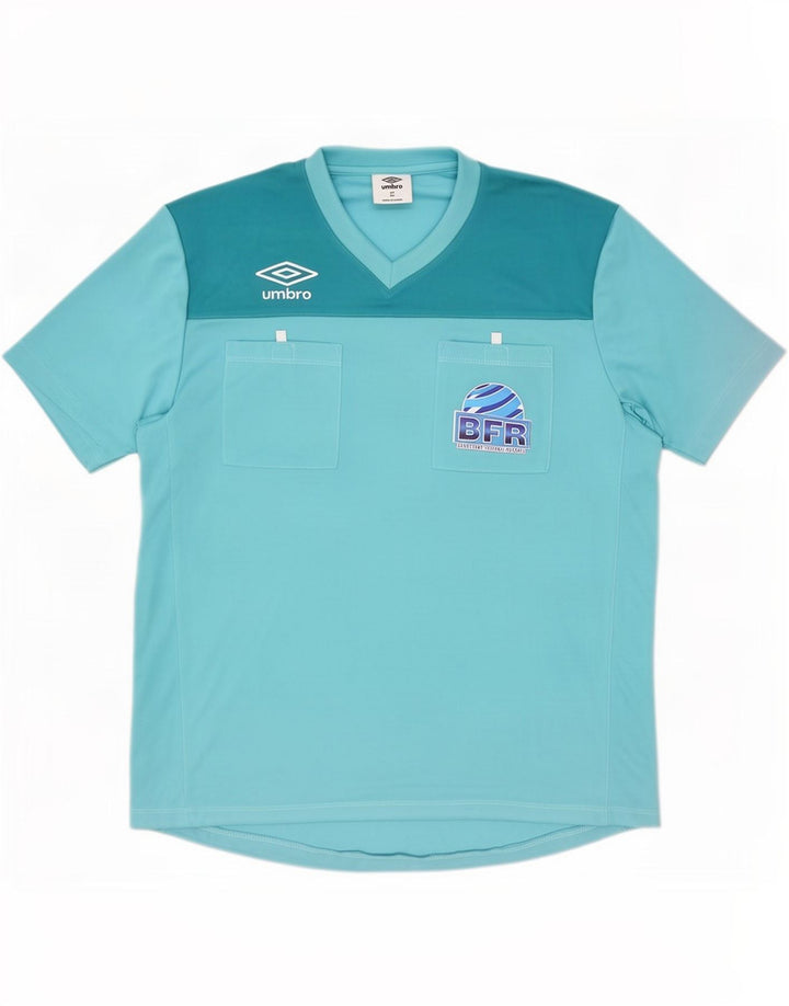 Tricou grafic pentru bărbați Umbro Top XL Albastru Poliester color bloc