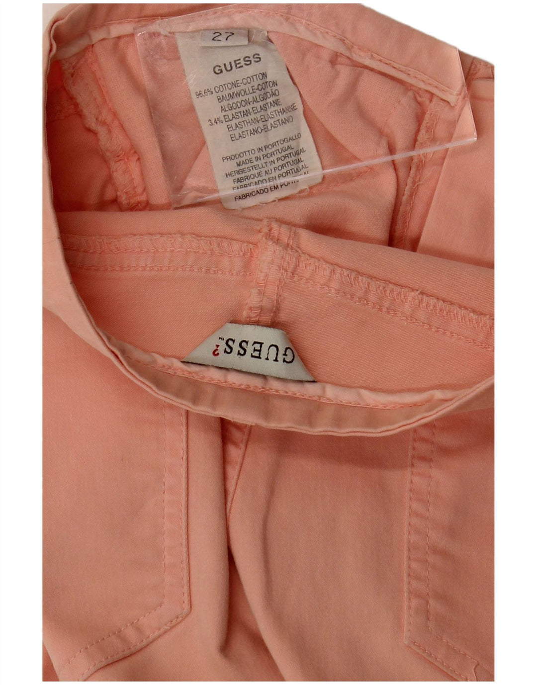 Bermude pentru damă GUESS W27 Small Pink Bumbac